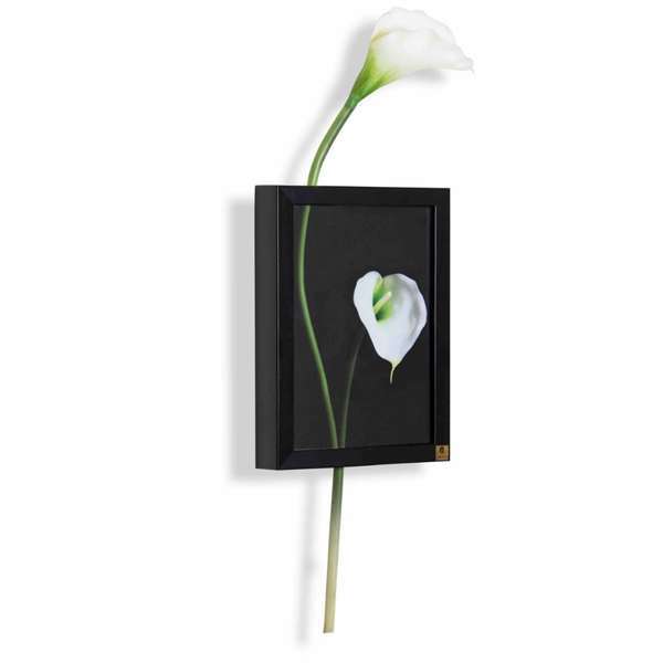 Cala Lily Natural Vertical Picture Wall Art 3D