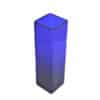 Decorative Blue Square Glass Vase