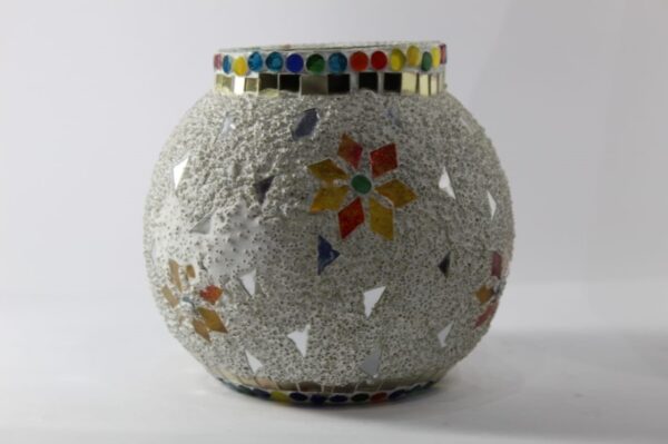 Doom Mosaic Glass Tealight Candle Holder