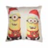 Printed Minion Jute Cushion With Filler