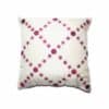 White Poly Cotton Cushion Cover With Star Work