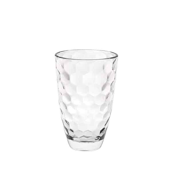 Bubble Design Clear Glass Vase