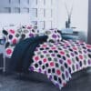 Keara Multicolor Double Bedsheet Set With 2 Pillow Covers
