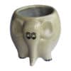Elephant Shaped Ceramic Pot/ Planter (Beige)