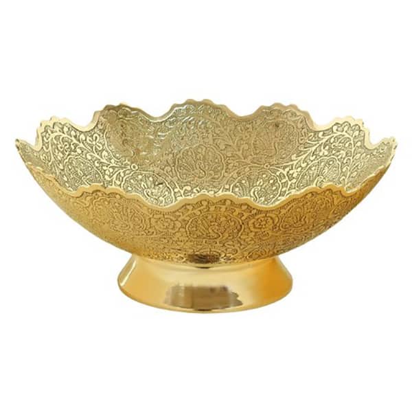 Brass Bowl with Golden Finish