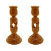 Wooden Candle Holders Set of 2