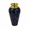 Metal Vase with Design, Blue (45.5 x 13 cm)