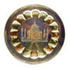 Brass Plate Taj Mahal Wall Art, Blue