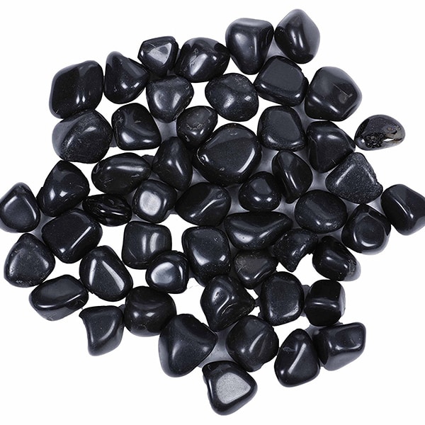 Black Polished Small Pebbles (1 KG)