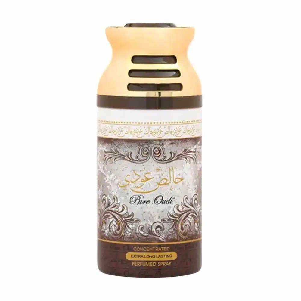 Lattafa Pure Oudi Extra Long Lasting Concentrated Perfumed Deodorant Spray - (250ml)